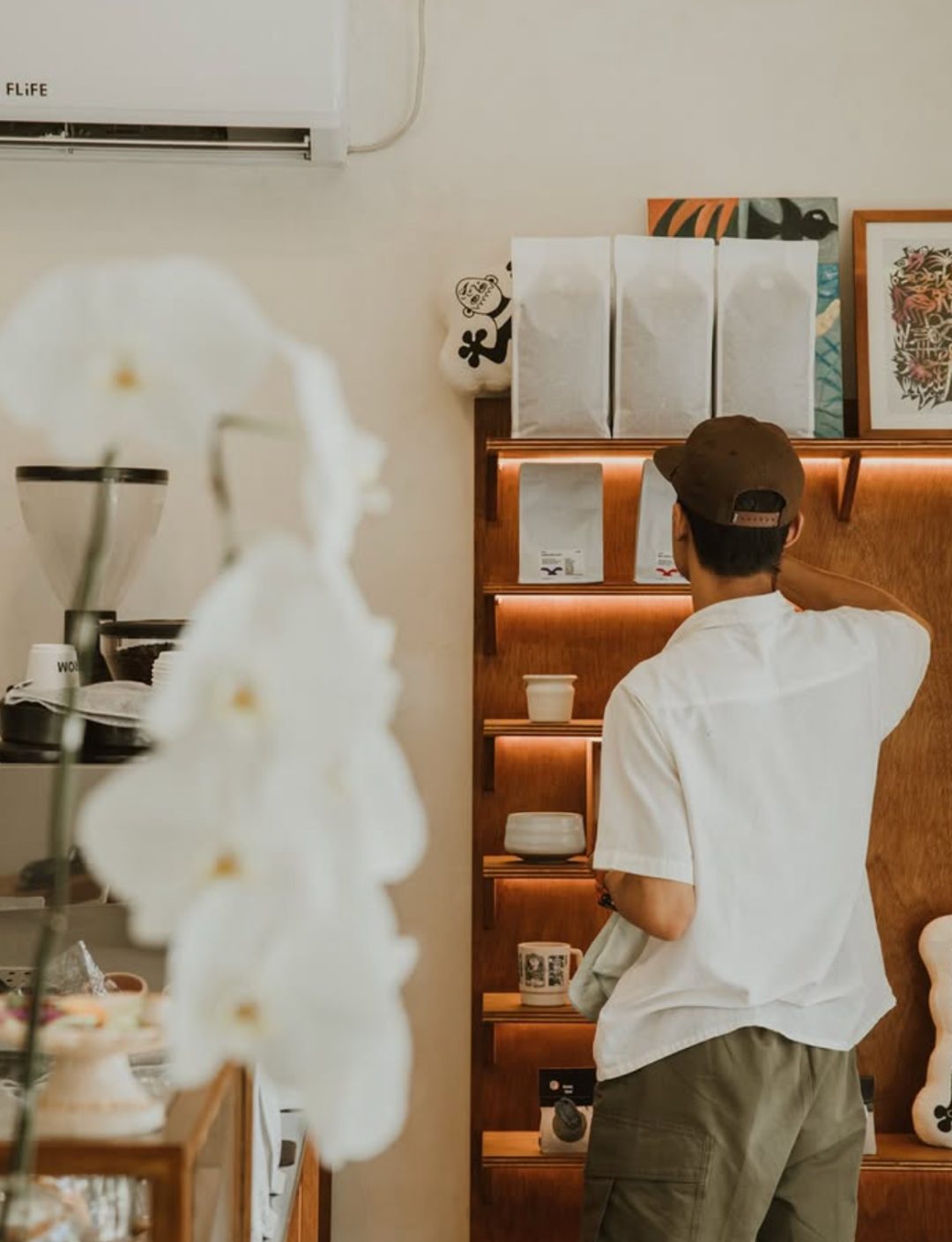 A small, local coffee shop