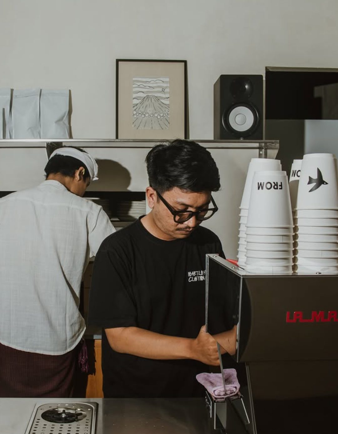Serious coffee, off the road to Ubud
